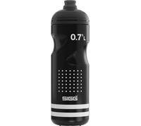 Sigg - Gourde Souple - Pulsar Black - Lavable Au Lave-Vaisselle - Étanche & Légère - Adaptée Tous Types de Porte-Bidon - Sans BPA - Gourde Vélo, Sport, Running - Noir - 0,75L