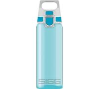 Sigg - Gourde Transparente en Tritan - Total Color Aqua - Convient Aux Boissons Gazeuses - Lavage Au Lave-Vaisselle - Étanche & Poids Plume - Sans BPA - Sport, Camping, Randonnée - Bleu - 0,6L