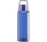 Sigg - Gourde Transparente en Tritan - Total Color Blue - Convient Aux Boissons Gazeuses - Lavage Au Lave-Vaisselle - Étanche & Poids Plume - Sans BPA - Sport, Camping, Randonnée - Bleu - 0,6L