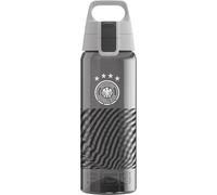 SIGG - Gourde Transparente en Tritan - Total Color DFB Anthracite - Convient Aux Boissons Gazeuses - Lavage Au Lave-Vaisselle - Étanche & Poids Plume - Sans BPA - Sport, Foot, Randonnée - Gris - 0,6L