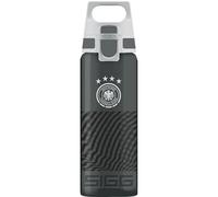 SIGG - Gourde Transparente en Tritan - Total Color DFB Anthracite - Convient Aux Boissons Gazeuses - Lavage Au Lave-Vaisselle - Étanche & Poids Plume - Sans BPA - Sport, Foot, Randonnée - Gris - 0,6L