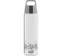 Sigg - Gourde Transparente Tritan - Total Clear ONE My Planet - Adaptée Boissons Gazeuses - Lavage Au Lave-Vaisselle - Étanche - Avec Filtre - Sans BPA - Sport, Camping, Rando, Yoga - Gris - 0,75L