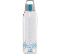 Sigg - Gourde Transparente Tritan - Total Clear ONE My Planet - Adaptée Boissons Gazeuses - Lavage Au Lave-Vaisselle - Étanche - Avec Filtre - Sans BPA - Sport, Camping, Rando, Yoga - Bleu - 1,5L