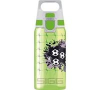 Sigg - Gourde Enfant - Viva One Football - Convient Aux Boissons Gazeuses - Étanche - Lavable Au Lave-Vaisselle - Sans BPA - Pour École & Sport - Vert Motif Foot - 0,5L