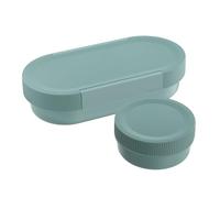 SIGG Lumo L Morning Blue Boîte à déjeuner avec boîte supplémentaire, 2 en 1, sans BPA, bleue, 1 l