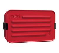 Sigg - Lunch Box Aluminium - Metal Box Plus - Avec Compartiments - Design Primé - Étanche - Extrêmement Légère - Sans BPA - Rouge - Taille L - 229 x 145 mm