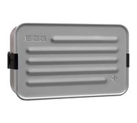 Sigg - Lunch Box Aluminium - Metal Box Plus - Avec Compartiments - Design Primé - Étanche - Extrêmement Légère - Sans BPA - Alu - Taille L - 229 x 145 mm