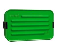 Sigg - Lunch Box Aluminium - Metal Box Plus - Avec Compartiments - Design Primé - Étanche - Extrêmement Légère - Sans BPA - Vert - Taille L - 229 x 145 mm
