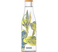 SIGG Metis Sumatra Bouteille hermétique (0,6 L), Bouteille en verre sans BPA, Gourde réutilisable résistante à la chaleur, en collaboration avec One Tree Planted