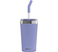 SIGG - Mug Isotherme - Travel Mug Helia - Avec Paille En Verre & Brosse De Nettoyage - Étanche - Sans BPA - En Acier Inoxydable 18/8 - 0,45L / 0,6L