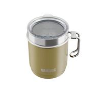 Sigg - Mug Thermos - Travel Mug Sand - Avec Couvercle en Tritan & Anse - Lavable au Lave-Vaisselle - Sans BPA - Acier Inoxydable 18/8 - Camping & Randonnée - Beige Sable - 0,36L
