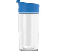 Sigg Nova Blue Tasse isotherme (0,37 L), gobelet isotherme à café, thermos sans produits toxiques, mug à café à emporter étanche en verre résistant à la chaleur
