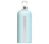 SIGG Star Bouteille d'eau (0.5 L / 0.85 L), Gourde hermétique sans substances nocives, Bouteille en verre résistante à la chaleur avec enveloppe en silicone souple