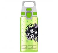 Sigg - Gourde Enfant - Viva One Football - Convient Aux Boissons Gazeuses - Étanche - Lavable Au Lave-Vaisselle - Sans BPA - Pour École & Sport - Vert Motif Foot - 0,5L