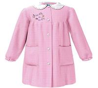 Siggi 33GR3245 Tablier pour enfant Motif carreaux Blanc/rose 3-4-5-6-7-8 ans - Rose - 5 ans