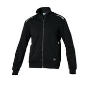 SIGGI Felpa Zip Lunga TASK2 Robe de Demoiselle d'honneur, Schwarz, S Mixte