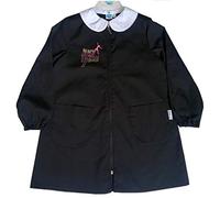 Siggi Tablier école élémentaire petite fille fille noir charnière - Noir - 152 cm(12 ans)