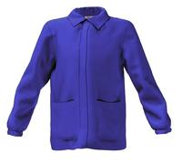 SIGGI tablier école primaire enfant noir bleu avec fermeture éclair pratique, Bleuet, 10 ans