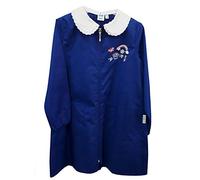 siggi Tablier école primaire fille avec fermeture éclair 33GR3294 Bleu - Bleu - hauteur 134 cm (9 ans) (étiquette80)