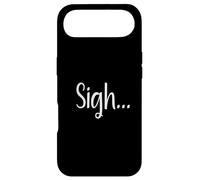 Sigh... Minimaliste Esthétique Drôle Relatable Humeur Design Coque pour iPhone Air
