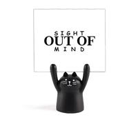 Sight Beyond Mind Support de mémo Art déco Motif chat Noir