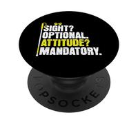 Sight? Facultatif - Alieuse Personne De Conscience PopSockets PopGrip Adhésif