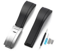 Sight Focus Bracelet de montre en caoutchouc 20 mm, 21 mm, 22 mm pour Rolex Cosmograph Daytona, Submariner, Yacht-Master, GMT-Master, Sea Dweller, Sky Dweller, Air-King, Datejust, Day-Date, Explorer