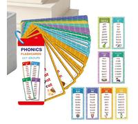 Sight Word Flash Cards - Smart Storage Solution, Learning Educational Toys - 60 pièces Engaging Sight Words Learning Cards - For Kids Preschool Classroom Homeschool Playroom Daycare Travel