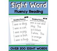 Sight Word Workbook Reading Passages First Grade, Kindergarten: Over 200 Sight Words for Reading Fluency