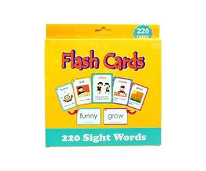 Sight Words - Cartes de Vocabulaire De 220 Unités, Cartes Flash De Lecture Réutilisables, Outil D'éducation Pour Les Jeunes , Kit D'Apprentissage Pour L'alphabétisation | Jeux Éducatifs