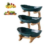 Sightday, corbeille à fruits à 3 niveaux, étagère à légumes, panier à pain, étagère en bois en PP pour fruits, Plateau de service, étagère de rangement pour légumes pour cuisines, maison, bureau