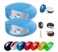 Sightgaze Automatic Cord Reel, Sightgaze Retractable Cable Management Charging Cord Organizer, for USB, Headphone, Data Cables, No More Tangled Cords (Blue,2PCS)