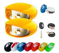 Sightgaze Automatic Cord Reel, Sightgaze Retractable Cable Management Charging Cord Organizer, for USB, Headphone, Data Cables, No More Tangled Cords (Orange,2PCS)