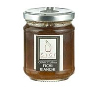 SIGI Azienda Agricola Confiture de figues blanches | sans colorants, conservateurs, additifs | 100 % artisanale et naturelle | fabriquée à la main, fabriquée en Italie | Pot de 110 g.