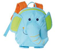 Sigikid 24621 enfant garçon et fille, sac à dos éléphant, bleu ciel/vert