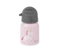 Sigikid 25375 Gourde en acier inoxydable motif licorne, 250 ml, recommandée pour les enfants à partir de 1 an, robuste, anti-fuite, incassable