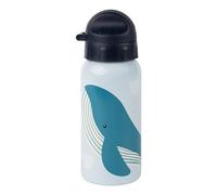 Sigikid 25383 Gourde en acier inoxydable motif baleine 400 ml recommandée pour les enfants à partir de 1 an, robuste, anti-fuite, incassable