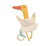 Sigikid 39577 Doudou bruissant Canard Green pour Filles et garçon Doudou crépitant recommandé de 0 à 1 Ans Jaune/Beige