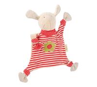 sigikid 40862, fille et garçon, doudou mouton, coton organique, rouge/écru, ‘Organic Collection’