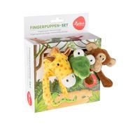 Sigikid Marionnettes à doigt 42493 – Lot Jungle – Brun/Vert/Orange – recommandé de 6 à 4 ans