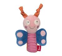 Sigikid 42602 Jouet à saisir Papillon/Miroir Red Stars recommandé de 3 à 12 Mois Rosa/Bleu