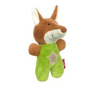 Sigikid 42797 Hochet Renard Red Stars recommandé de 0 à 12 Mois Vert/Brun