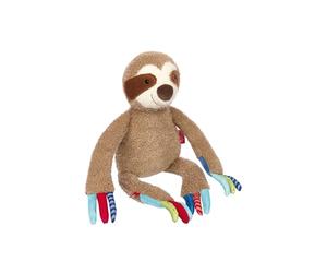 Sigikid 42837 Peluche Girafe Patchwork Sweety Doudou pour Jouer et câliner en mélange de matériaux Doux pour bébés et Enfants, garçons et Filles de 0 Mois à 8 Ans, Multicolore/Girafe 36 cm