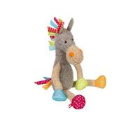 Sigikid 42843 Peluche Cheval Patchwork Sweety Doudou pour Jouer et câliner en mélange de matériaux Doux pour bébés et Enfants, garçons et Filles de 0 Mois à 8 Ans Multicolore Cheval 39 cm