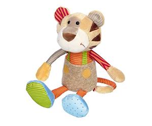 Sigikid 42852 Peluche Tigre Patchwork Sweety Doudou pour Jouer & Doudou en Mélange de Matériaux Doux pour Bébés et Enfants, Garçons et Filles de 0 Mois à 8 Ans Multicolore/Tigre 30 cm