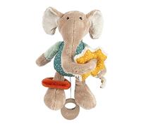 Sigikid 43164 Jouet en Peluche pour bébé Éléphant Menthe/Gris