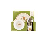 SIGIKID 52919 Mister O'Lui Service de table pour enfant 6 pièces avec assiette, tasse, bol, cuillère, fourchette, couteau