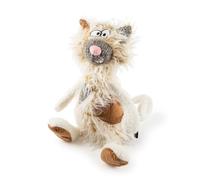 sigikid BEASTS 38243, peluche chat Kiez Miez, coloris écru, taille 35 cm
