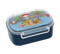 Sigikid Boîte à goûter Sammy Samoa - bleu, motifs colorés pour enfant