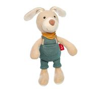 Sigikid Doudou Salopette en Forme de Lapin, en Peluche Verte